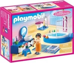 Playmobil 70211 Dollhouse Bathroom With Tub