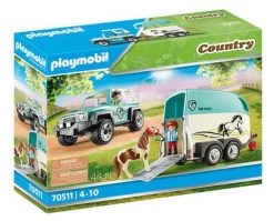Playmobil 70511 Lastbil Med Ponyanhænger