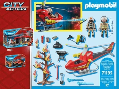 Playmobil City Action Brandhelikopter 71195 - Billede 3