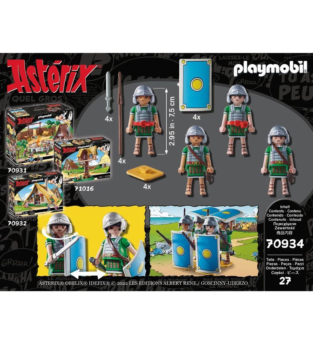 Playmobil Asterix - Romerske Tropper - 70934 - 27 Dele - Billede 3