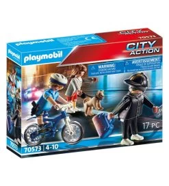 Playmobil City Action - Politicykel: Forfølgelse Af Lommetyven -