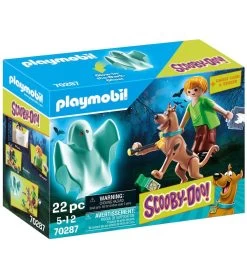 Playmobil Scooby-Doo - Scooby Og Shaggy Med Spøgelse - 70287 - 2