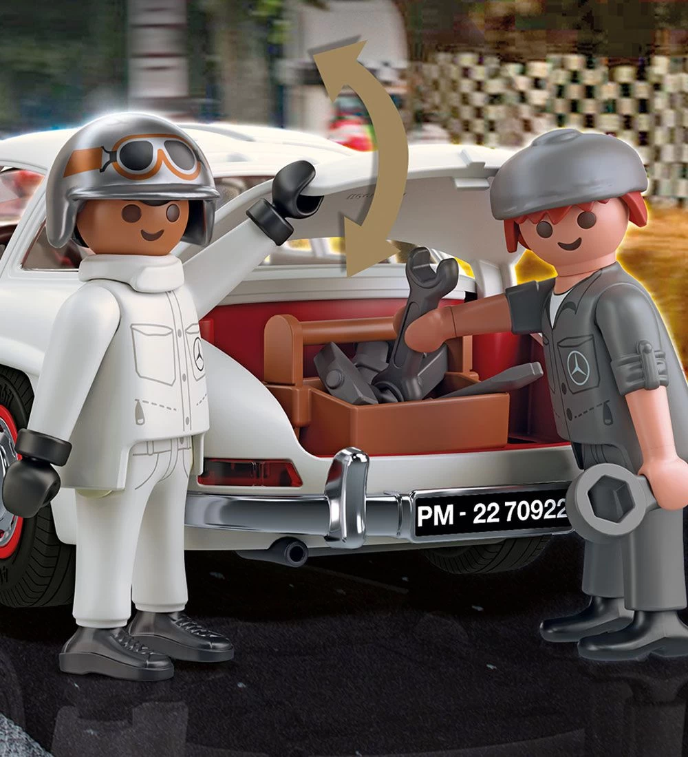 Playmobil - Mercedes-Benz 300 SL - Hvid - 70922 - 46 Dele - Billede 4