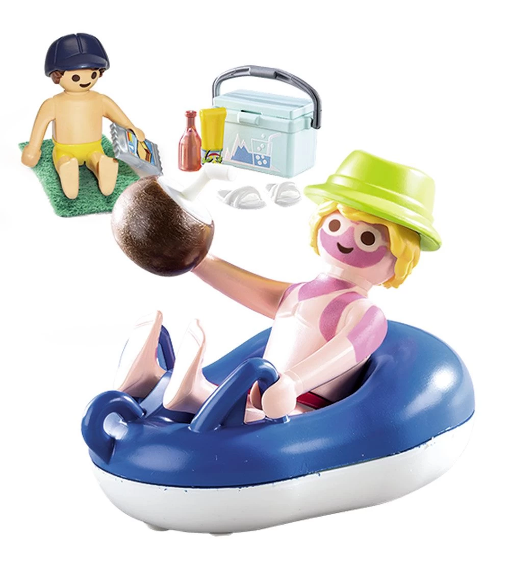 Playmobil Family Fun - Badegæst Med Badering - 70112 - 18 Dele - Billede 2