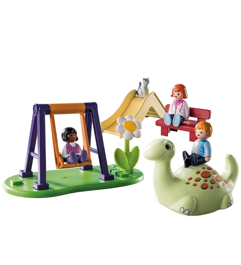 Playmobil 1.2.3 - Legeplads - 71157 - 10 Dele - Billede 2