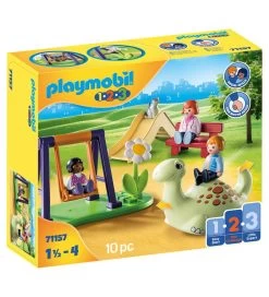 Playmobil 1.2.3 - Legeplads - 71157 - 10 Dele
