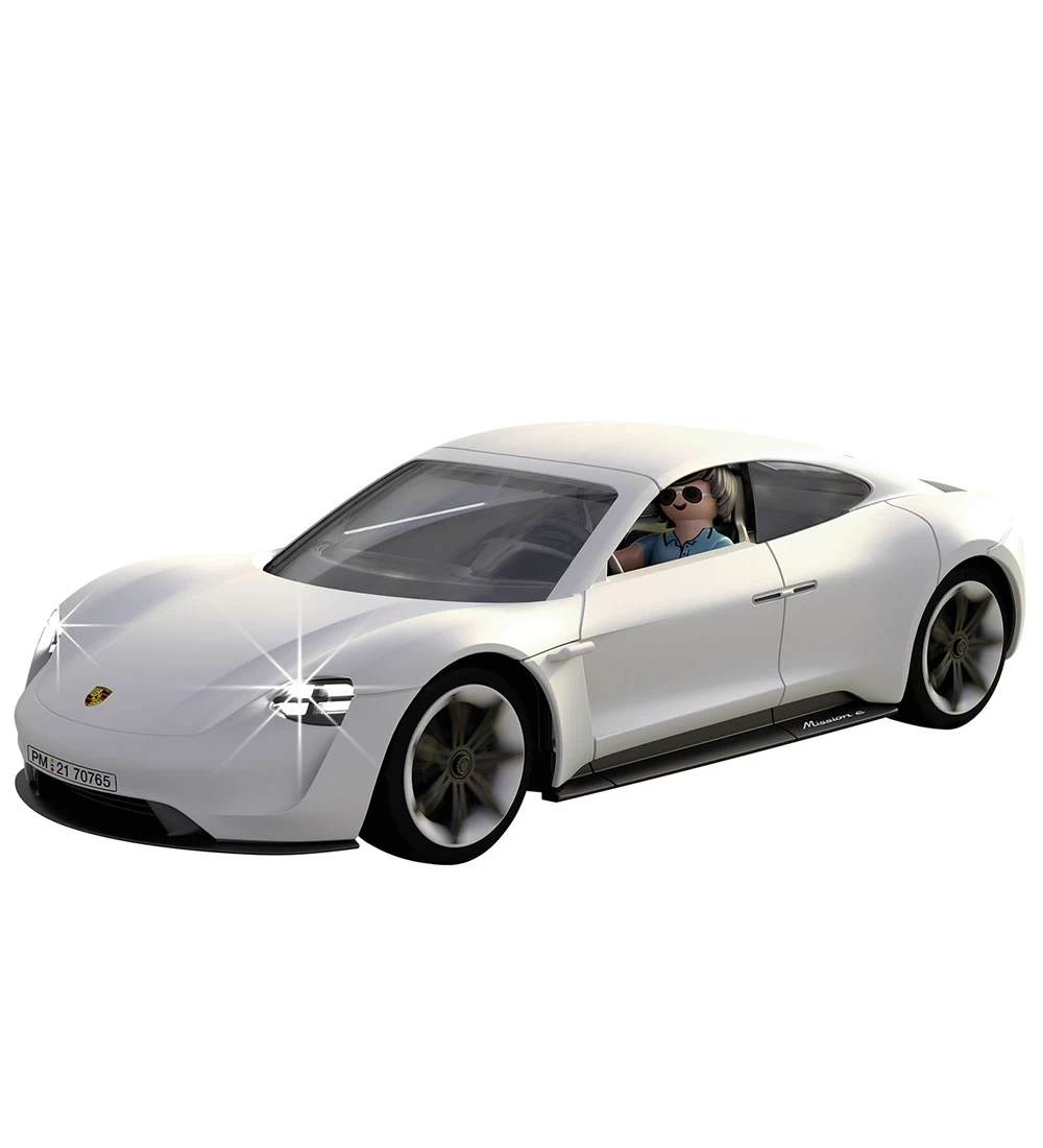 Playmobil Fjernstyret Bil - Porsche Mission E - Hvid - 70765 - 2 - Billede 3