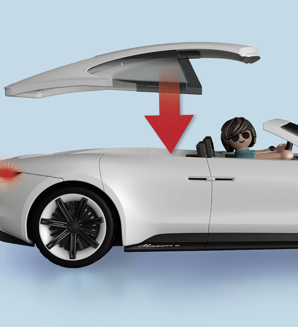 Playmobil Fjernstyret Bil - Porsche Mission E - Hvid - 70765 - 2 - Billede 4