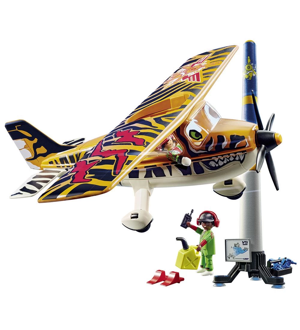Playmobil Air Stuntshow - Propelflyet Tiger - 70902 - 43 Dele - Billede 2