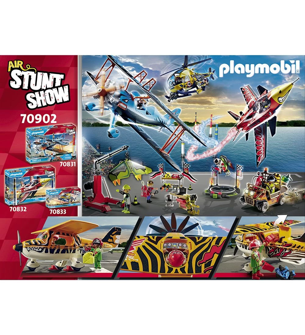 Playmobil Air Stuntshow - Propelflyet Tiger - 70902 - 43 Dele - Billede 3