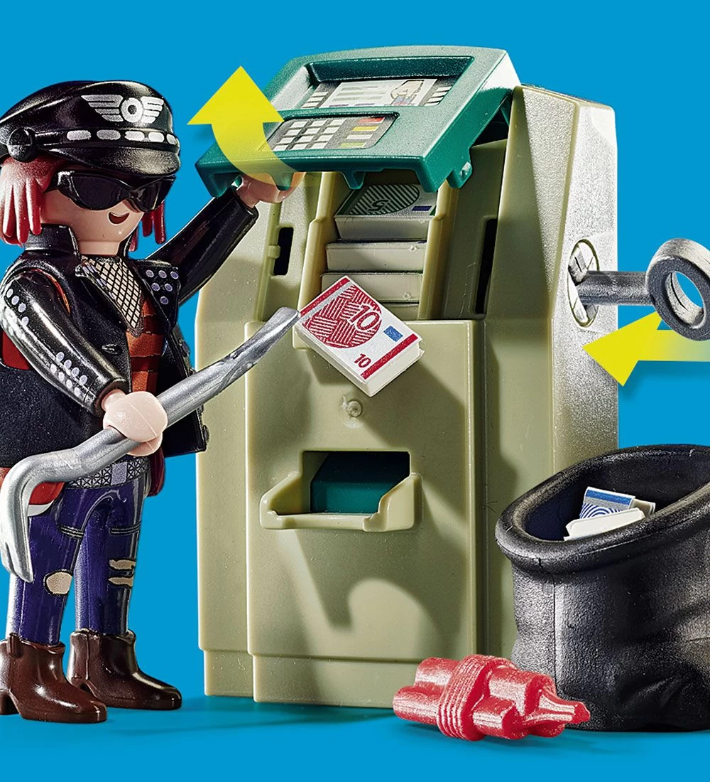Playmobil City Action - Politimotorcykel: Forfølgelse Af Pengerø - Billede 4