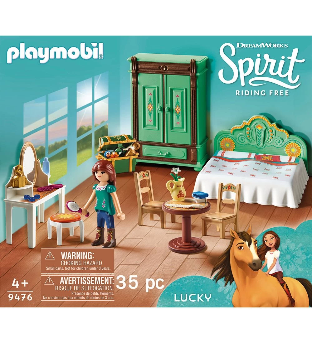 Playmobil Spirit - Lucky's Soveværelse - 9476 - 35 Dele