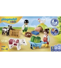 Playmobil 1.2.3 - Sjov På Gården - 71158 - 12 Dele