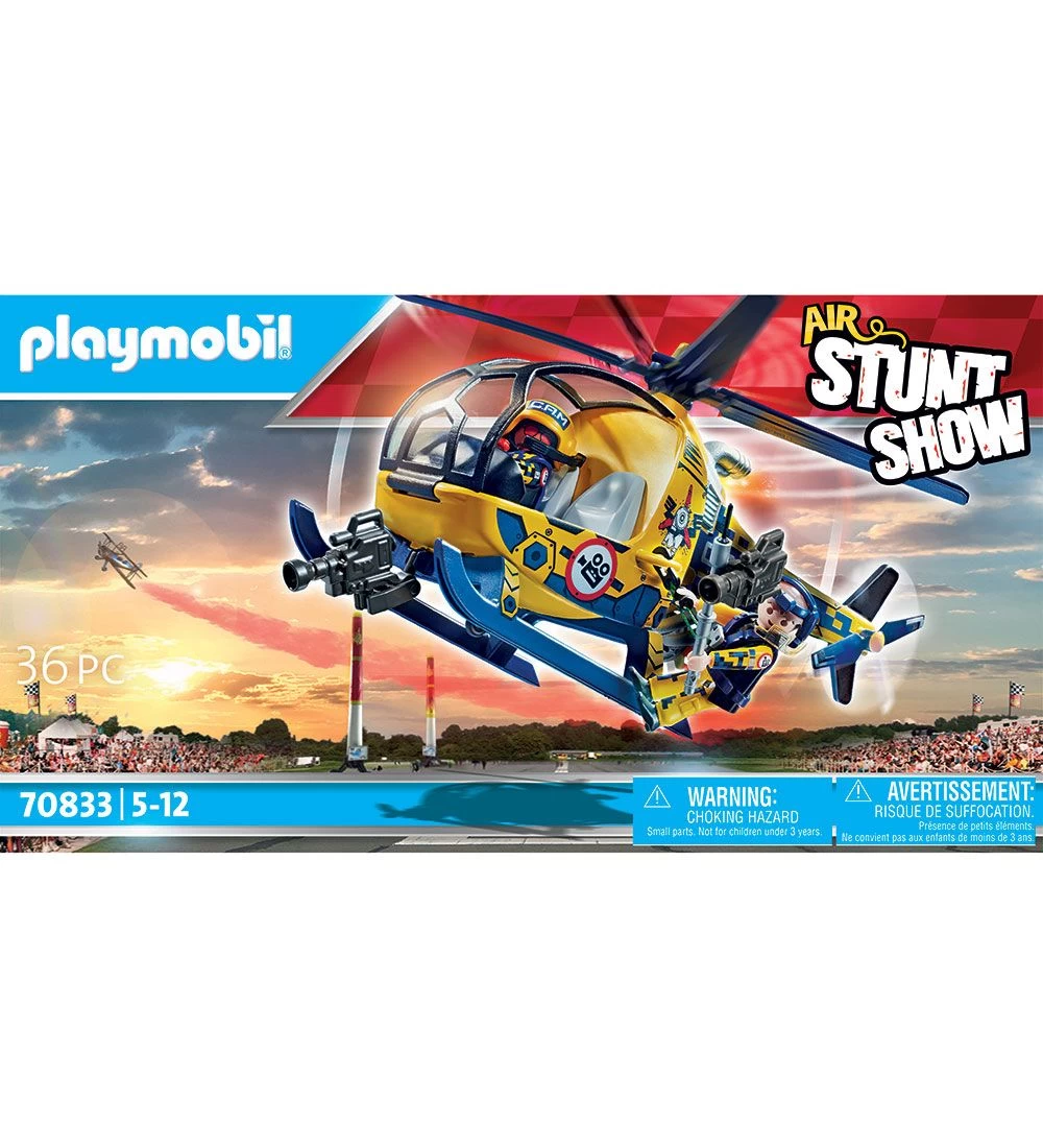 Playmobil Air Stuntshow - Filmhold-Helikopter - 70833 - 36 Dele