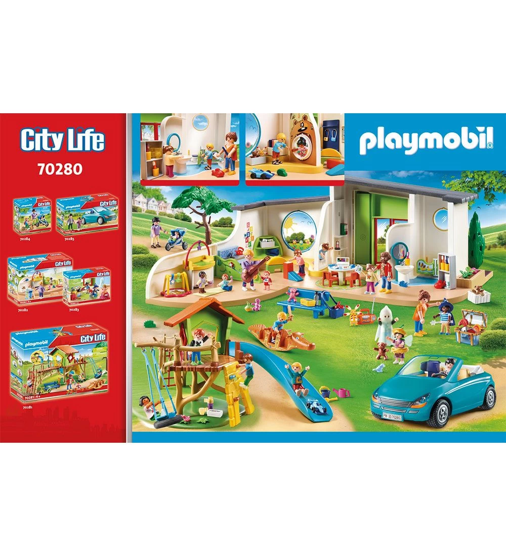 Playmobil City Life - Børnehaven Regnbue - 70280 - 180 Dele - Billede 2
