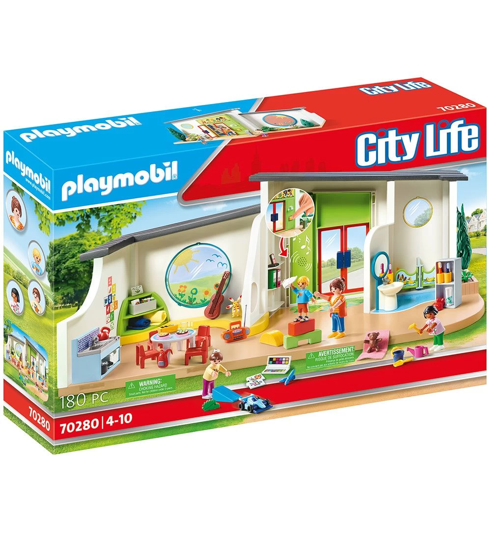 Playmobil City Life - Børnehaven Regnbue - 70280 - 180 Dele