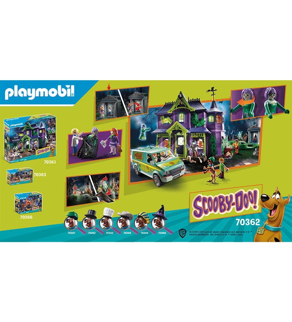Playmobil Scooby-Doo - Eventyr På Kirkegården - 70362 - 70 Dele - Billede 2