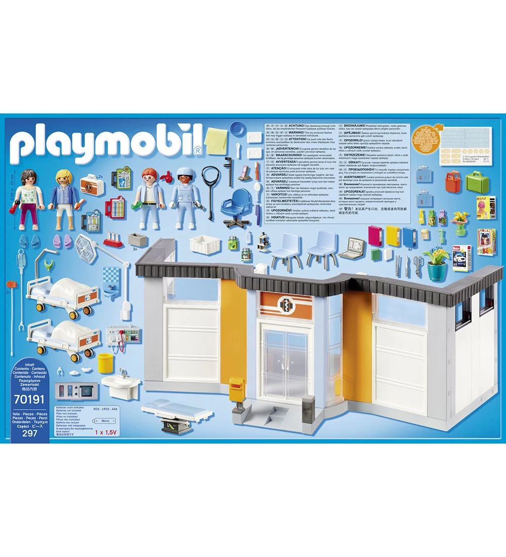 Playmobil City Life - Furnished Hospital Wing - 70191 - 297 Dele - Billede 3
