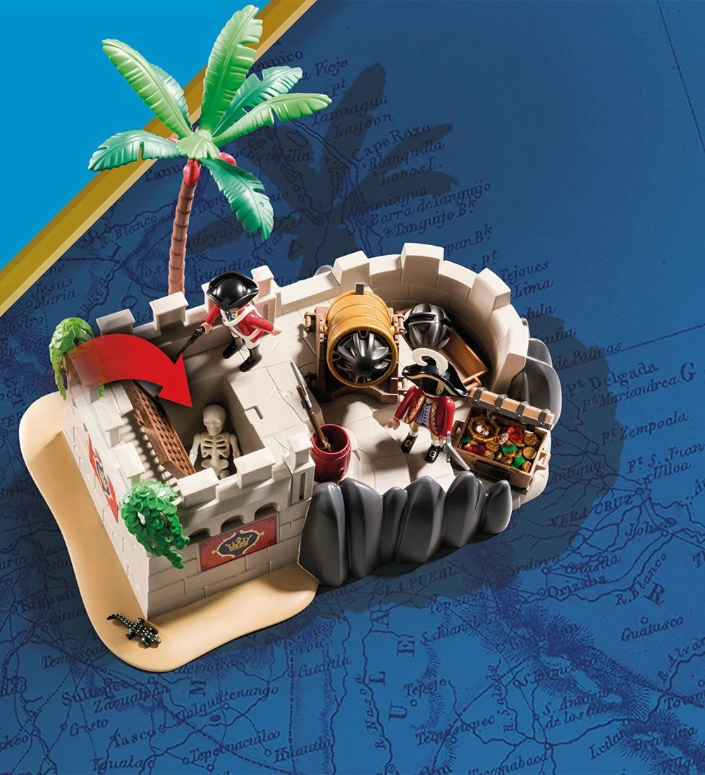 Playmobil Pirates - Rødjakkebastion - 70413 - 101 Dele - Billede 4