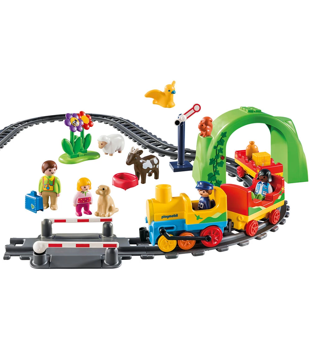 Playmobil 1.2.3 - Mit Første Togsæt - 70179 - 36 Dele - Billede 3