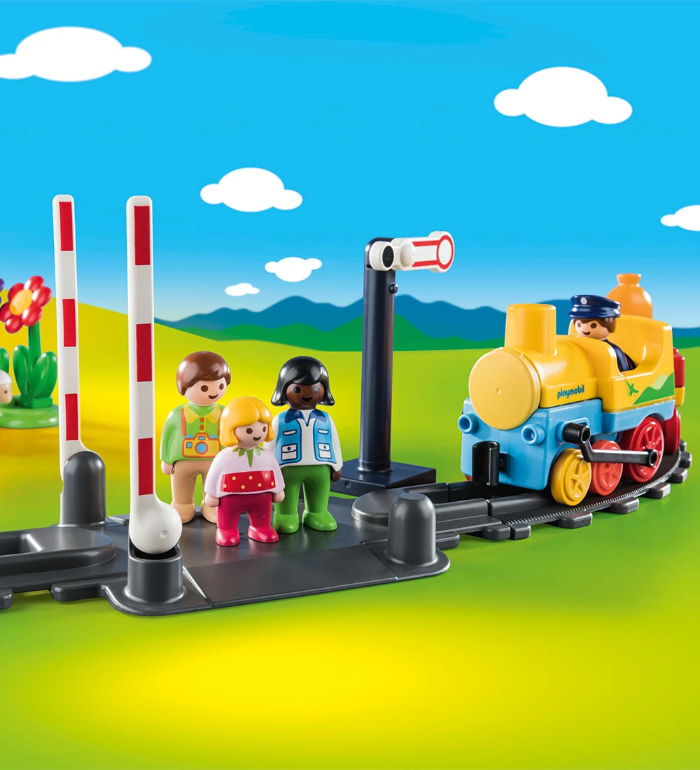 Playmobil 1.2.3 - Mit Første Togsæt - 70179 - 36 Dele - Billede 4