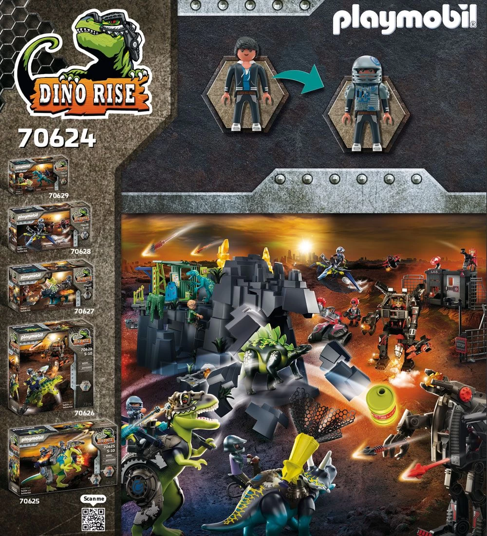 Playmobil Dino Rise - T-Rex: Battle Of The Giants - 70624 - 84 D - Billede 3