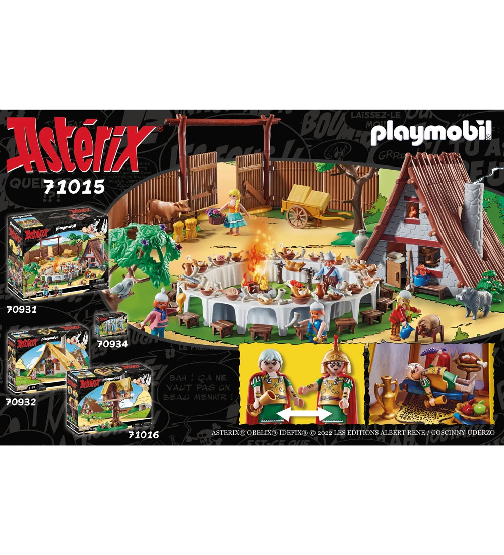 Playmobil Asterix - Officerstelt Med Generaler - 71015 - 52 Dele - Billede 2