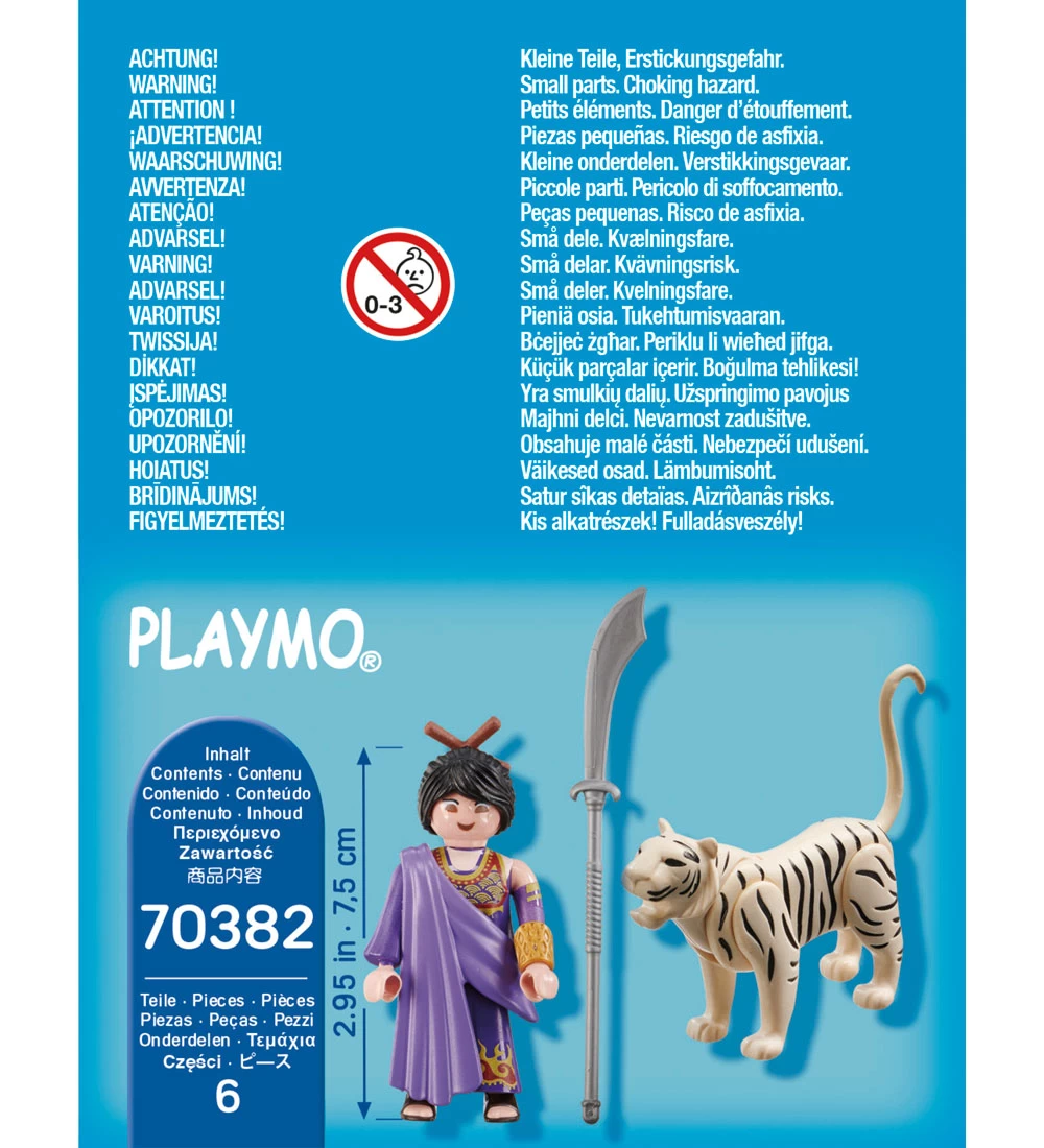 Playmobil SpecialPlus - Asiatisk Kvindelig Kæmper - 70382 - 6 De - Billede 2