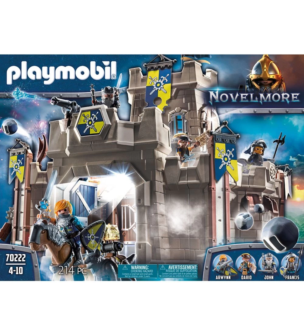 Playmobil Novelmore - Fæstning - 70222 - 214 Dele