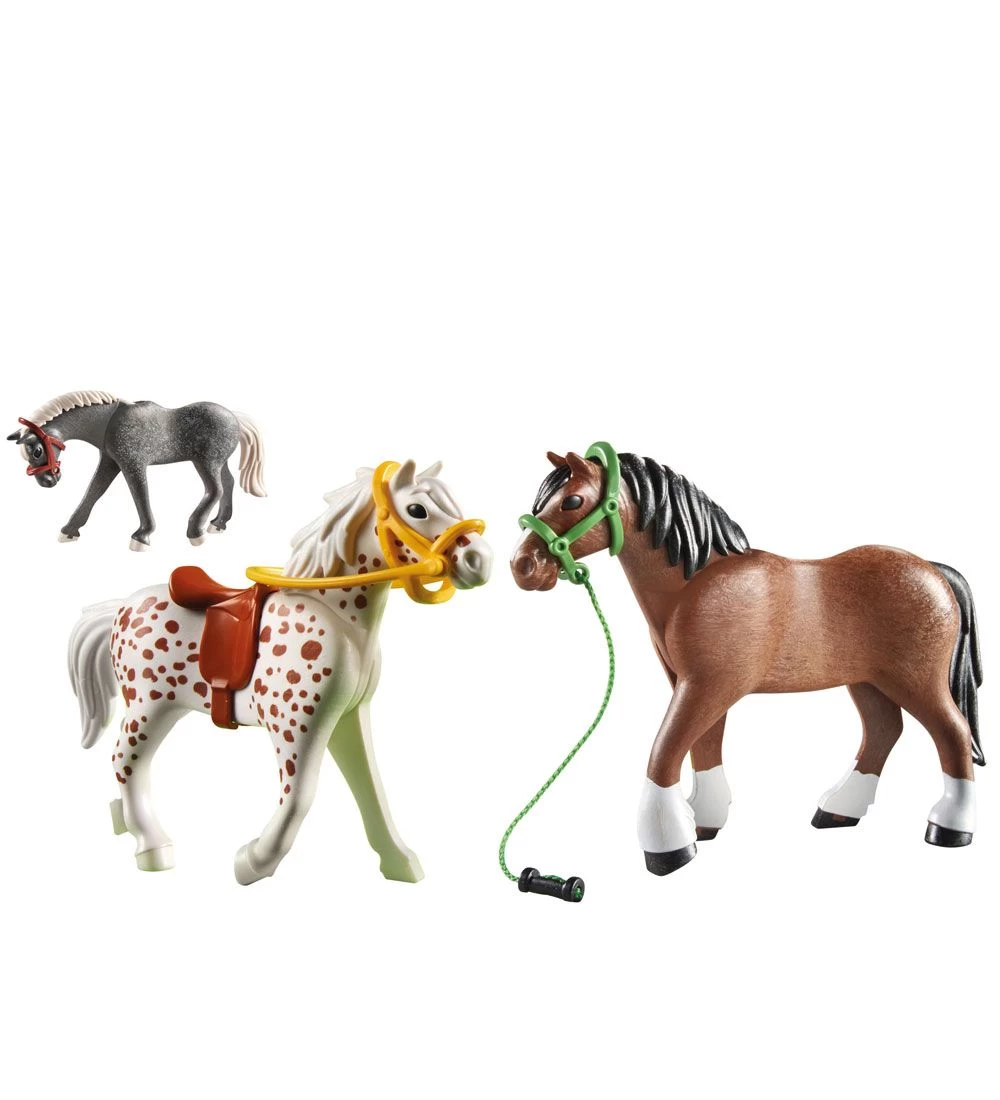 Playmobil Country - 3 Heste - 70683 - 12 Dele - Billede 2