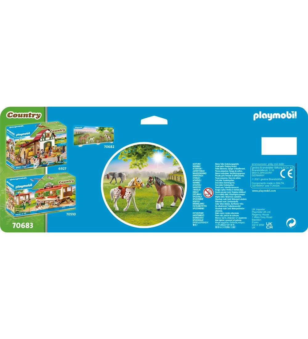 Playmobil Country - 3 Heste - 70683 - 12 Dele - Billede 3