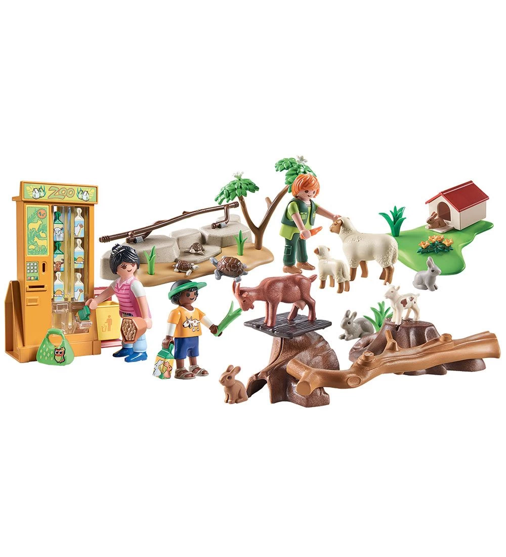 Playmobil Family Fun - Oplevelses-Klappezoo - 71191 - 63 Dele - Billede 2