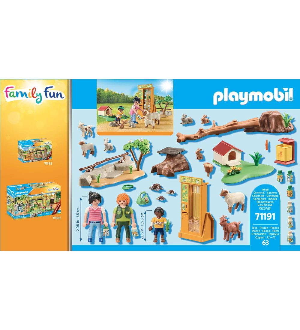 Playmobil Family Fun - Oplevelses-Klappezoo - 71191 - 63 Dele - Billede 3