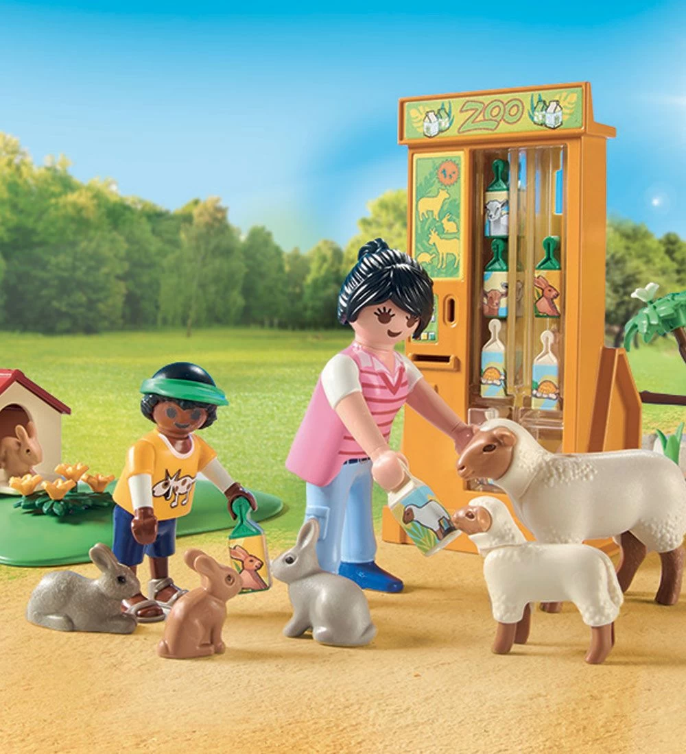 Playmobil Family Fun - Oplevelses-Klappezoo - 71191 - 63 Dele - Billede 4