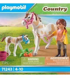 Playmobil Country - Hest Med Føl - 71243 - 11 Dele