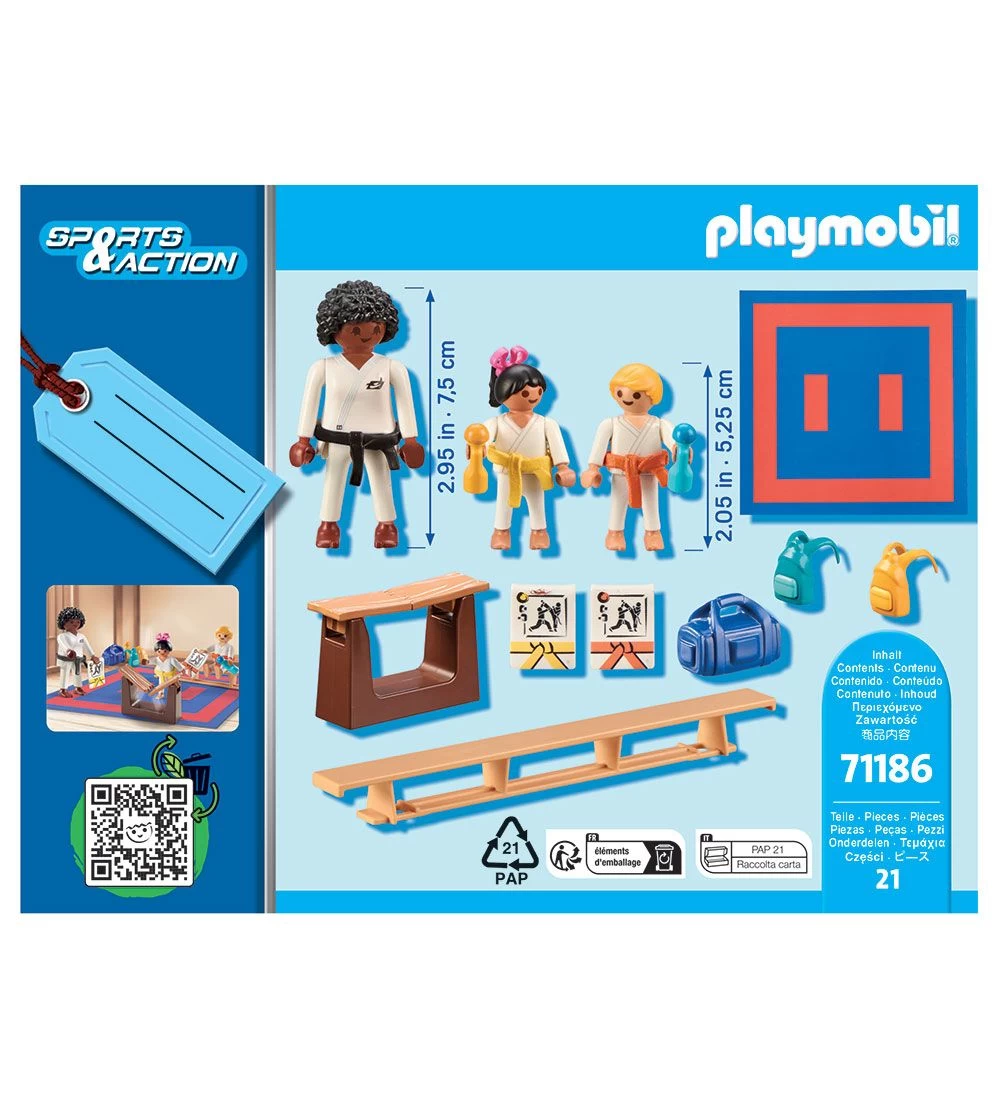 Playmobil Sports & Action Sæt - Karatetræning - 71186 - 21 Dele - Billede 3