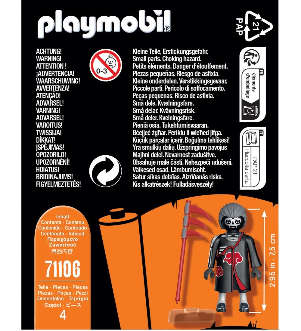 Playmobil Naruto - Hidan - 71106 - 4 Dele - Billede 3