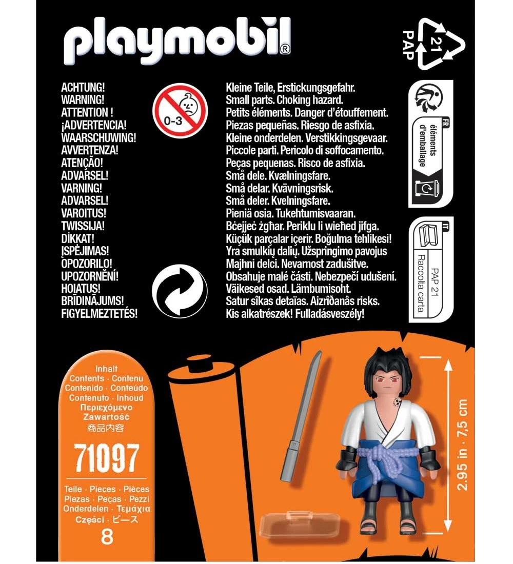 Playmobil Naruto - Sasuke - 71097 - 8 Dele - Billede 3