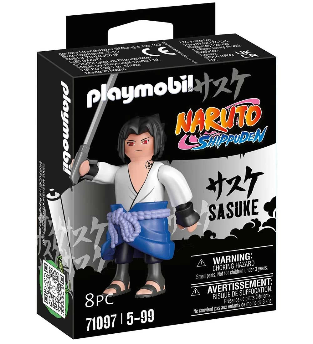 Playmobil Naruto - Sasuke - 71097 - 8 Dele