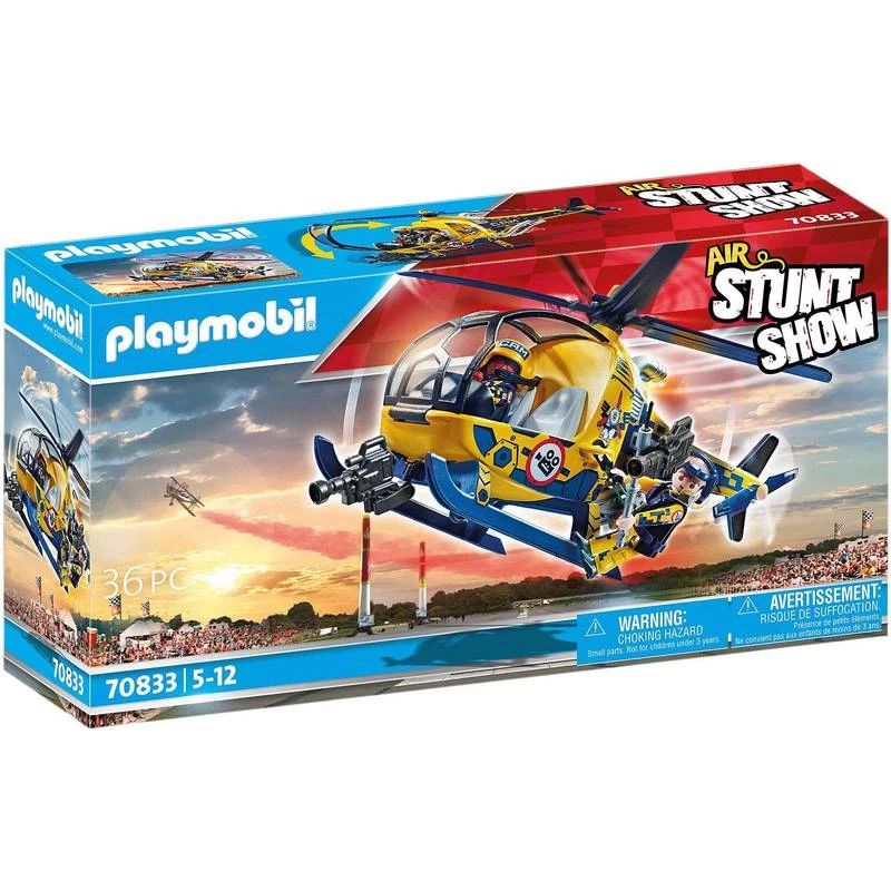 Playmobil Air Stunt Show Helicopter With Film Crew 70833
