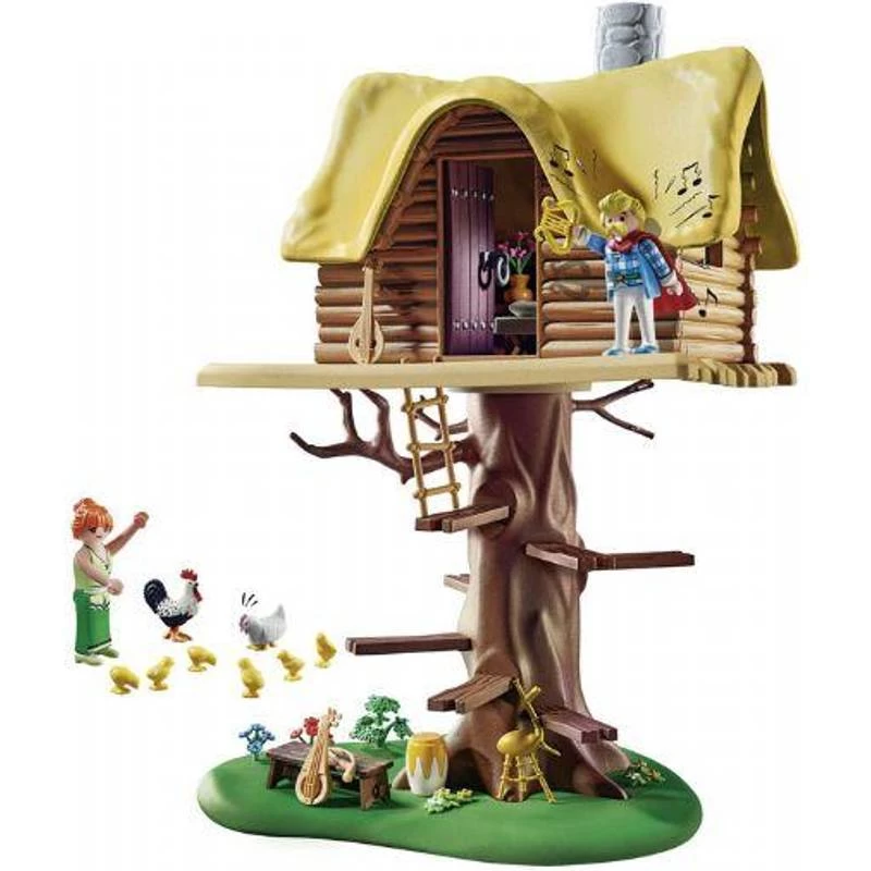 Playmobil Asterix Cacofonix With Treehouse 71016