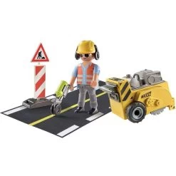Playmobil City Action Byggearbejder Med Kantfræser 71185 1 OneSize Legetøjsfigur