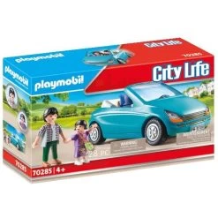 Playmobil City Life Dad & Child With A Convertible 70285