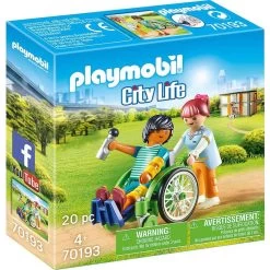 Playmobil City Life Patient In Wheelchair 70193