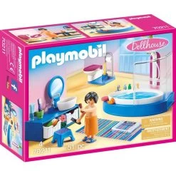 Playmobil Dollhouse Bathroom With Tub 70211