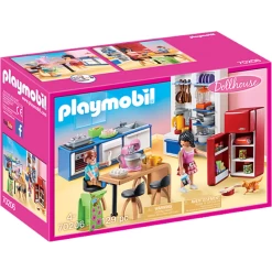 Playmobil Dollhouse Family Kitchen 70206