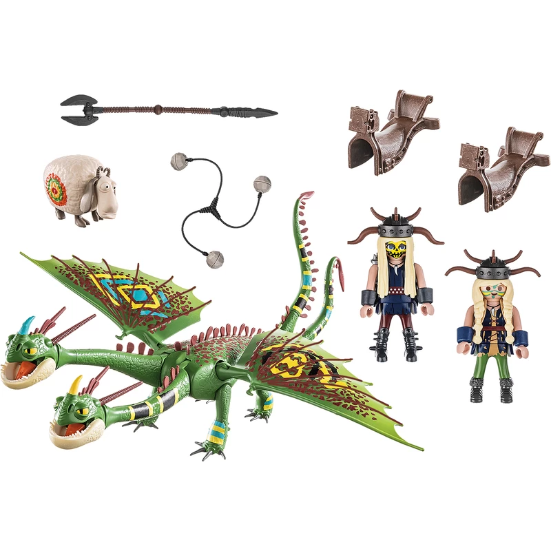 Playmobil Dragon Racing Ruffnut & Tuffnut With Barf & Belch 70730 - Billede 2