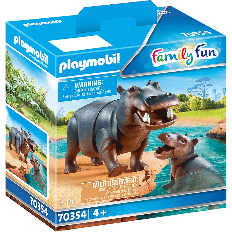 Playmobil Family Fun Hippo With Calf 70354