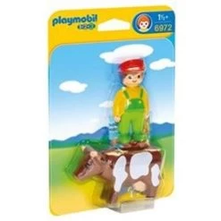 Playmobil Farmer With Cow 6972