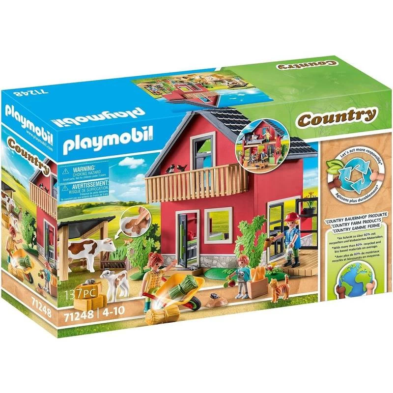 Playmobil Farmhouse With Outdoor Area 71248